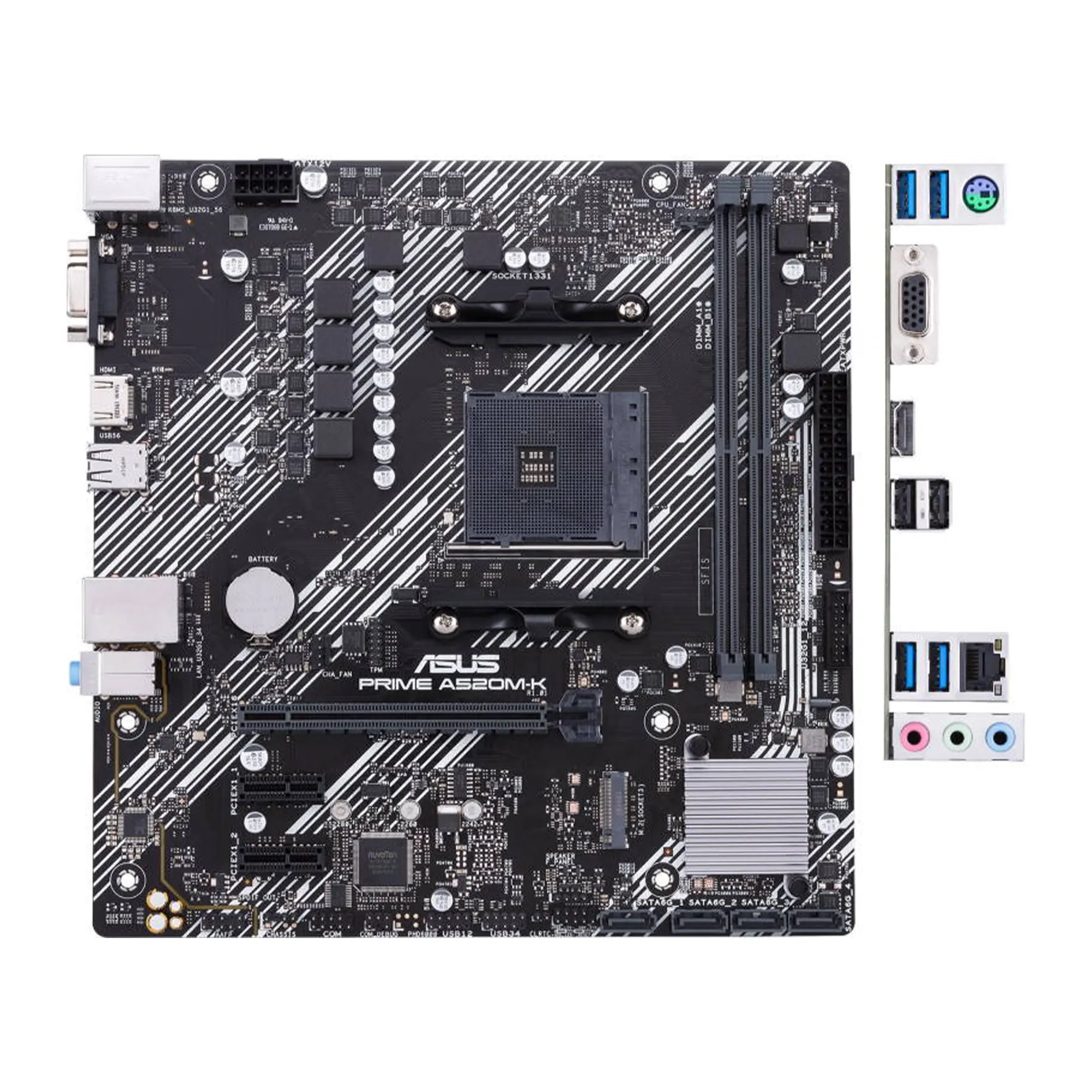 Płyta główna ASUS PRIME A520M-K (sAM4, AMD A520, DDR4, mATX) cena - zdjęcie 6