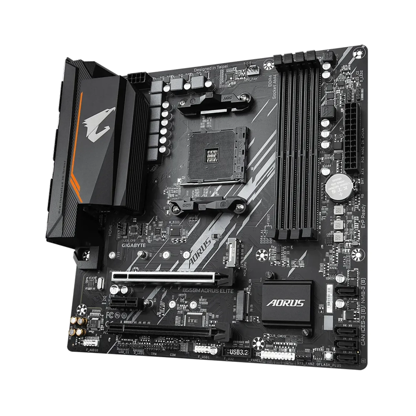 Płyta główna GIGABYTE B550M AORUS ELITE (sAM4, AMD B550, DDR4, mATX) cena - zdjęcie 2