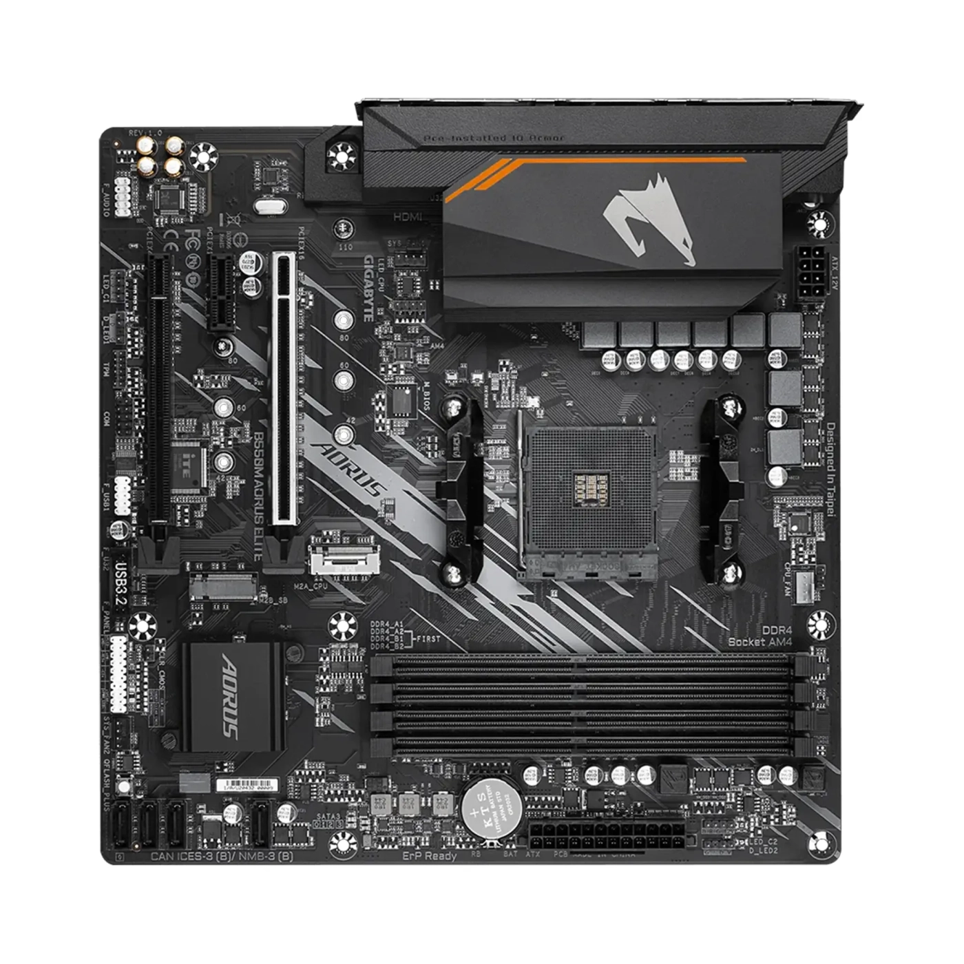 Płyta główna GIGABYTE B550M AORUS ELITE (sAM4, AMD B550, DDR4, mATX) cena - zdjęcie 3