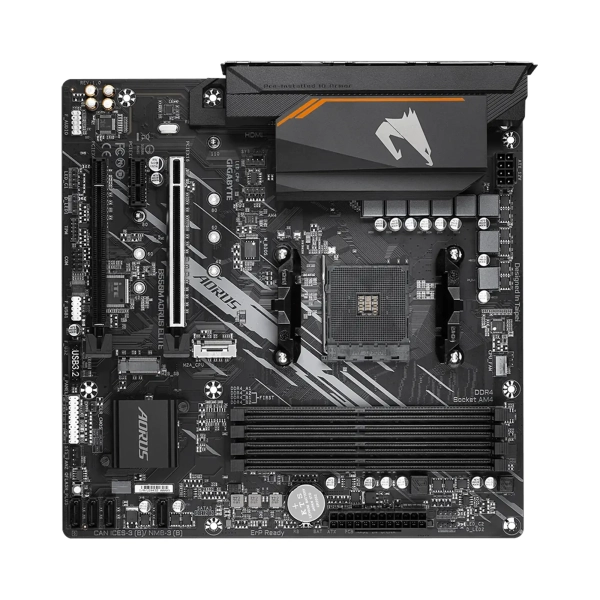 Płyta główna GIGABYTE B550M AORUS ELITE (sAM4, AMD B550, DDR4, mATX) cena - zdjęcie 3