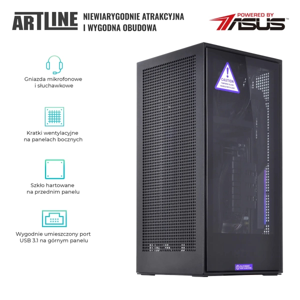 Komputer gamingowy ARTLINE Overlord H1 i3 12100F GTX 1650 4GB H11610 cena - zdjęcie 1