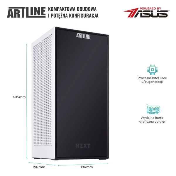 Komputer gamingowy ARTLINE Overlord H1 i5 12400F GTX 1650 4GB H1W1610 cena - zdjęcie 4