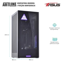 Komputer gamingowy ARTLINE Overlord H1 i7 12700F RTX 3050 8GB H11610 cena - zdjęcie 4