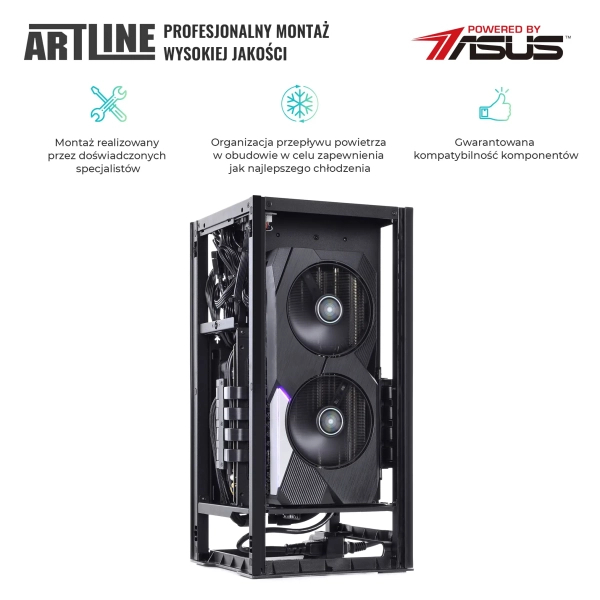Komputer gamingowy ARTLINE Overlord H1 i7 12700F RTX 3050 8GB H11610 cena - zdjęcie 7