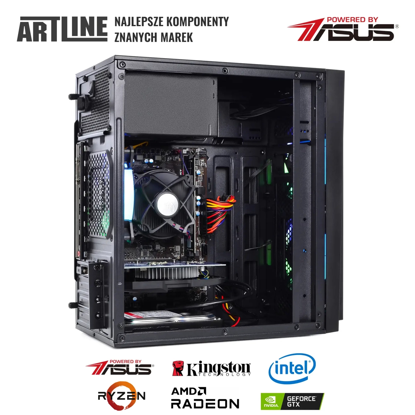 Komputer do domu ARTLINE Home H57 i5 12400F GTX 1630 4GB CR84 cena - zdjęcie 6