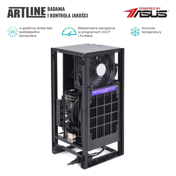 Komputer gamingowy ARTLINE Overlord H1 i7 12700F RTX 3050 8GB H1W3210 cena - zdjęcie 8