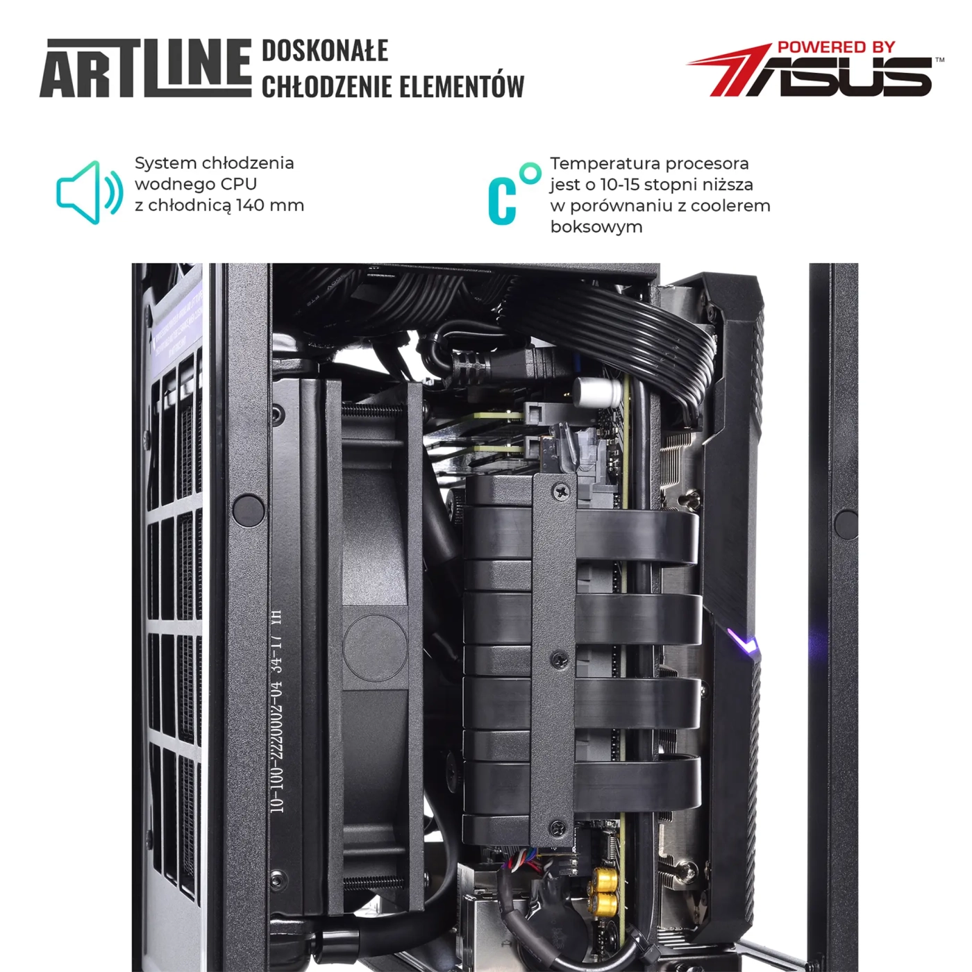 Komputer gamingowy ARTLINE Overlord H1 i7 12700F RX 6600 8GB H1W1610 cena - zdjęcie 3