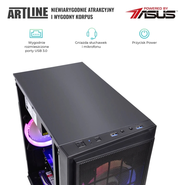 Komputer do domu ARTLINE Home H57 i5 12400F GTX 1630 4GB CR821 cena - zdjęcie 4