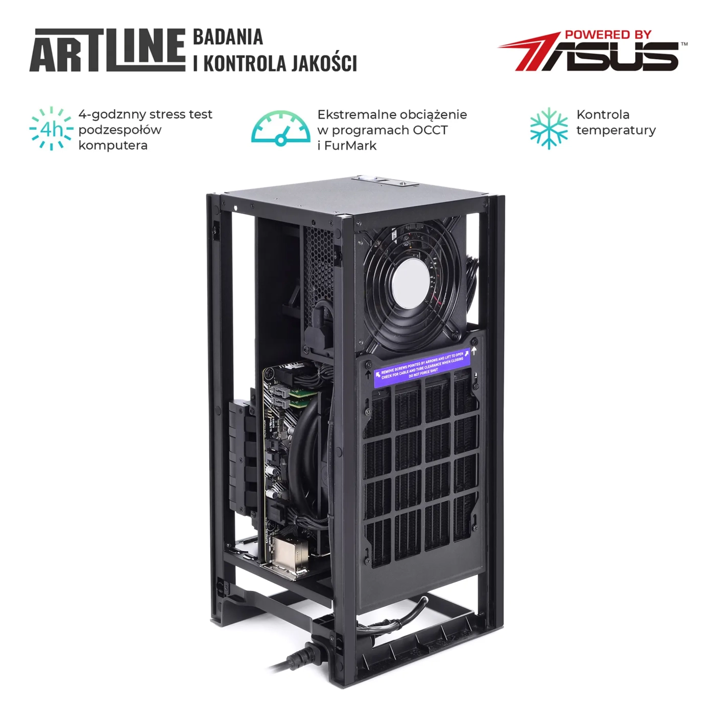Komputer gamingowy ARTLINE Overlord H1 i7 13700F RTX 3060 12GB H1W3210 cena - zdjęcie 8