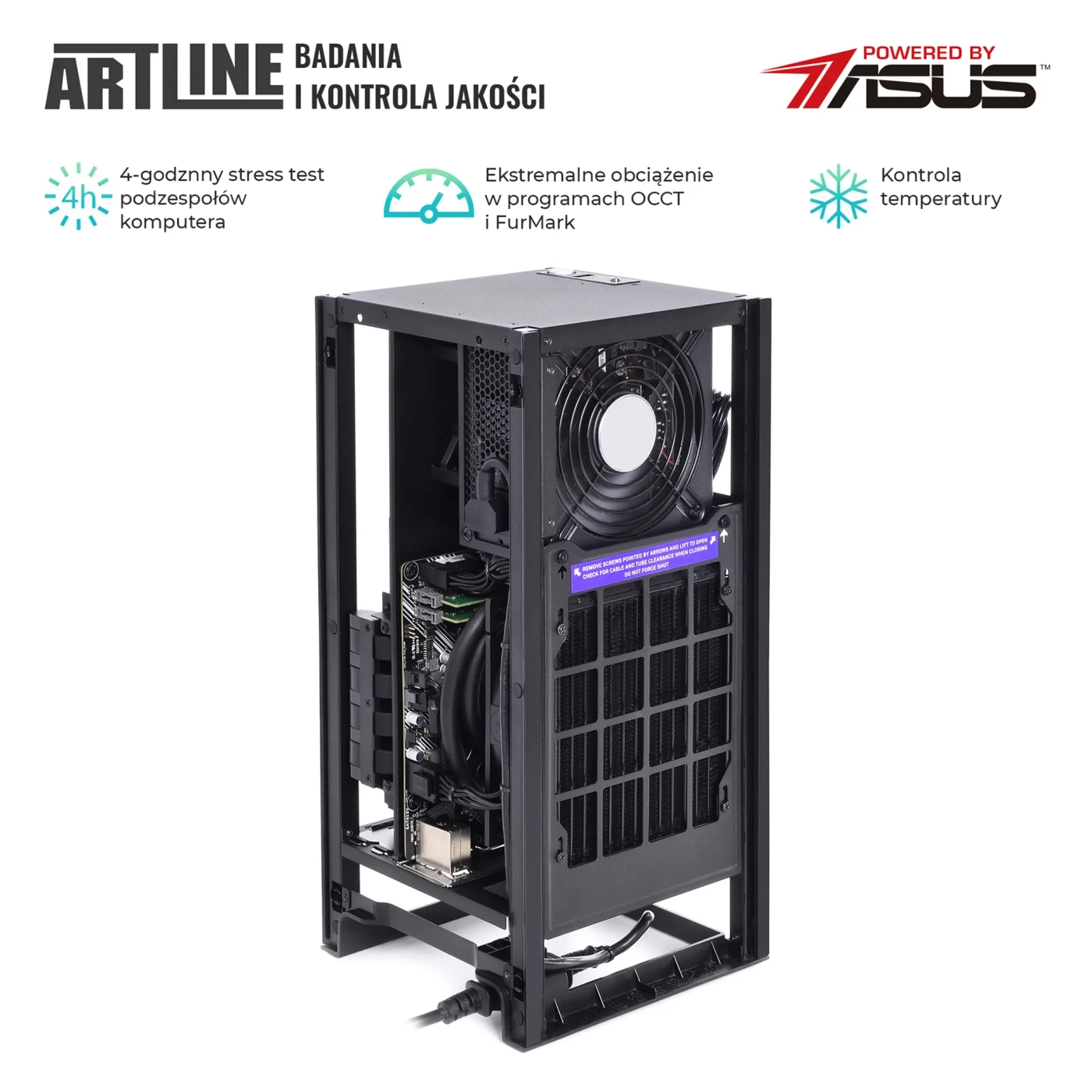 Komputer gamingowy ARTLINE Overlord H1 i7 13700F RTX 3060 Ti 8GB H1W1610 cena - zdjęcie 8