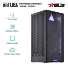 Komputer gamingowy ARTLINE Overlord H1 Ryzen 5 5500 RX 6600 XT 8GB H11610 cena - zdjęcie 1