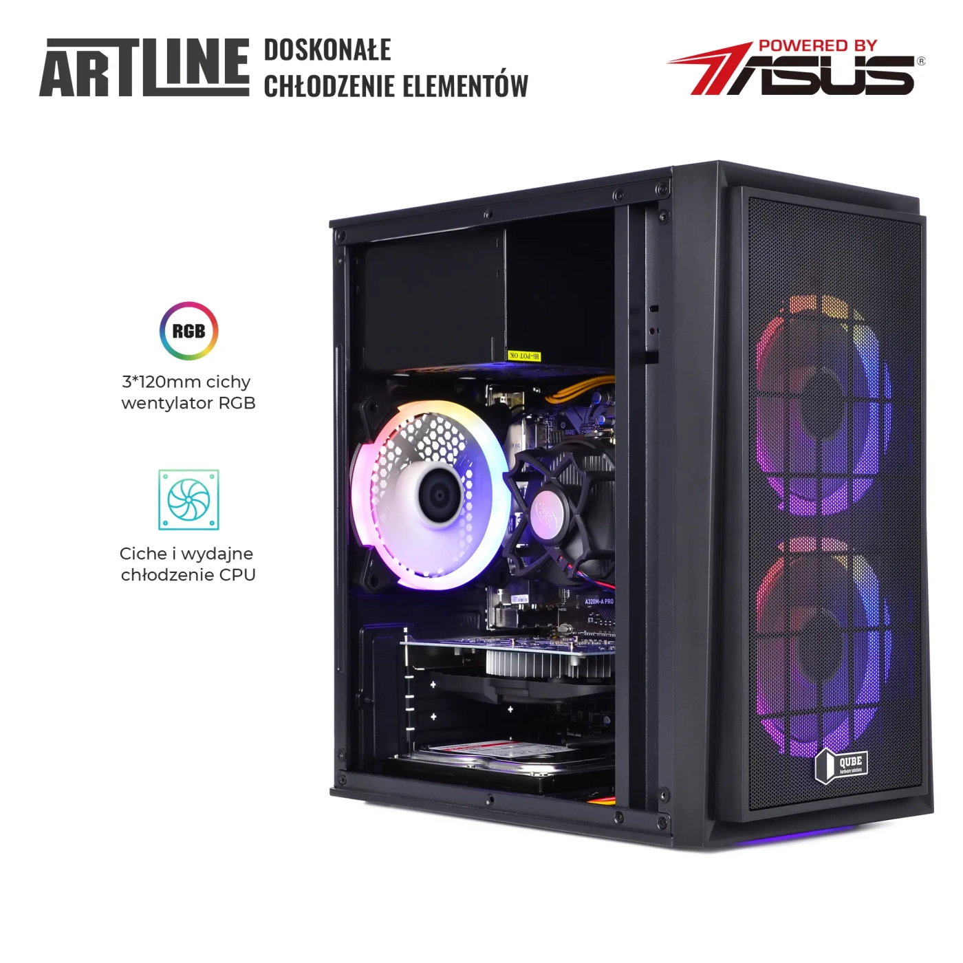 Komputer do domu ARTLINE Home H57 i5 12400F GTX 1630 4GB CR164Win cena - zdjęcie 1