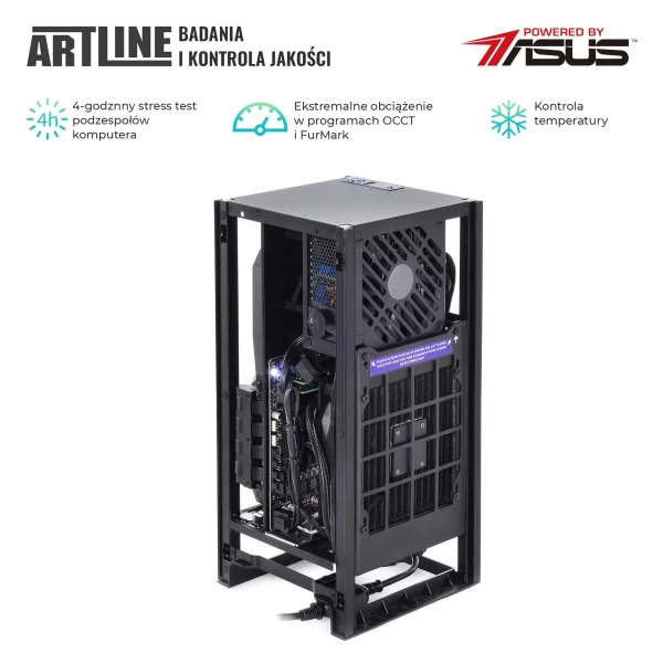 Komputer gamingowy ARTLINE Overlord H1 Ryzen 5 5600X RX 6600 XT 8GB H11610 cena - zdjęcie 8