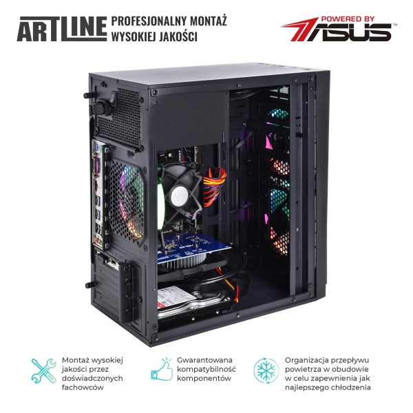 Komputer do domu ARTLINE Home H57 i5 12400F GTX 1630 4GB CR1621Win cena - zdjęcie 2
