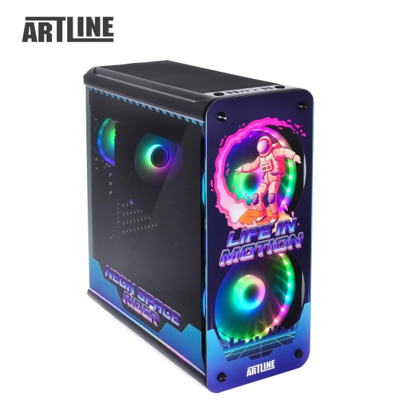 Komputer gamingowy ARTLINE Overlord NEON Ryzen 5 5600 RTX 3050 8GB NR1642 cena - zdjęcie 3