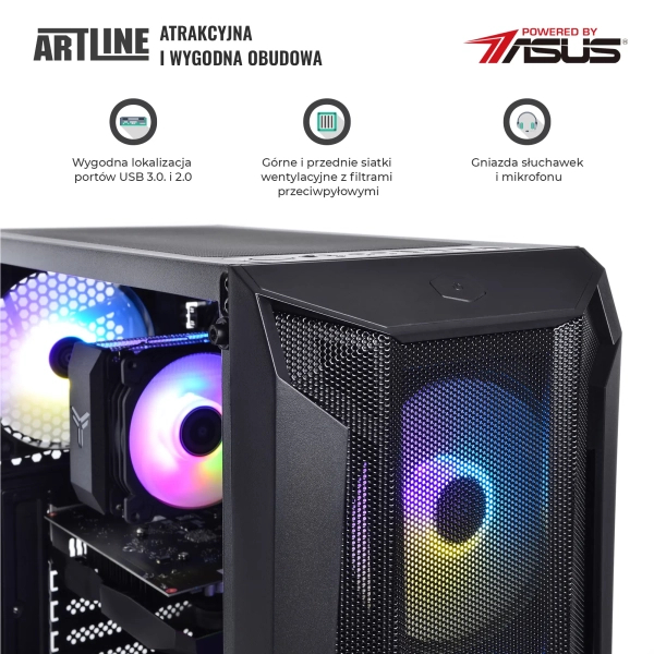 Komputer gamingowy ARTLINE Gaming X33 i5 12400F GTX 1650 4GB B3164 cena - zdjęcie 2