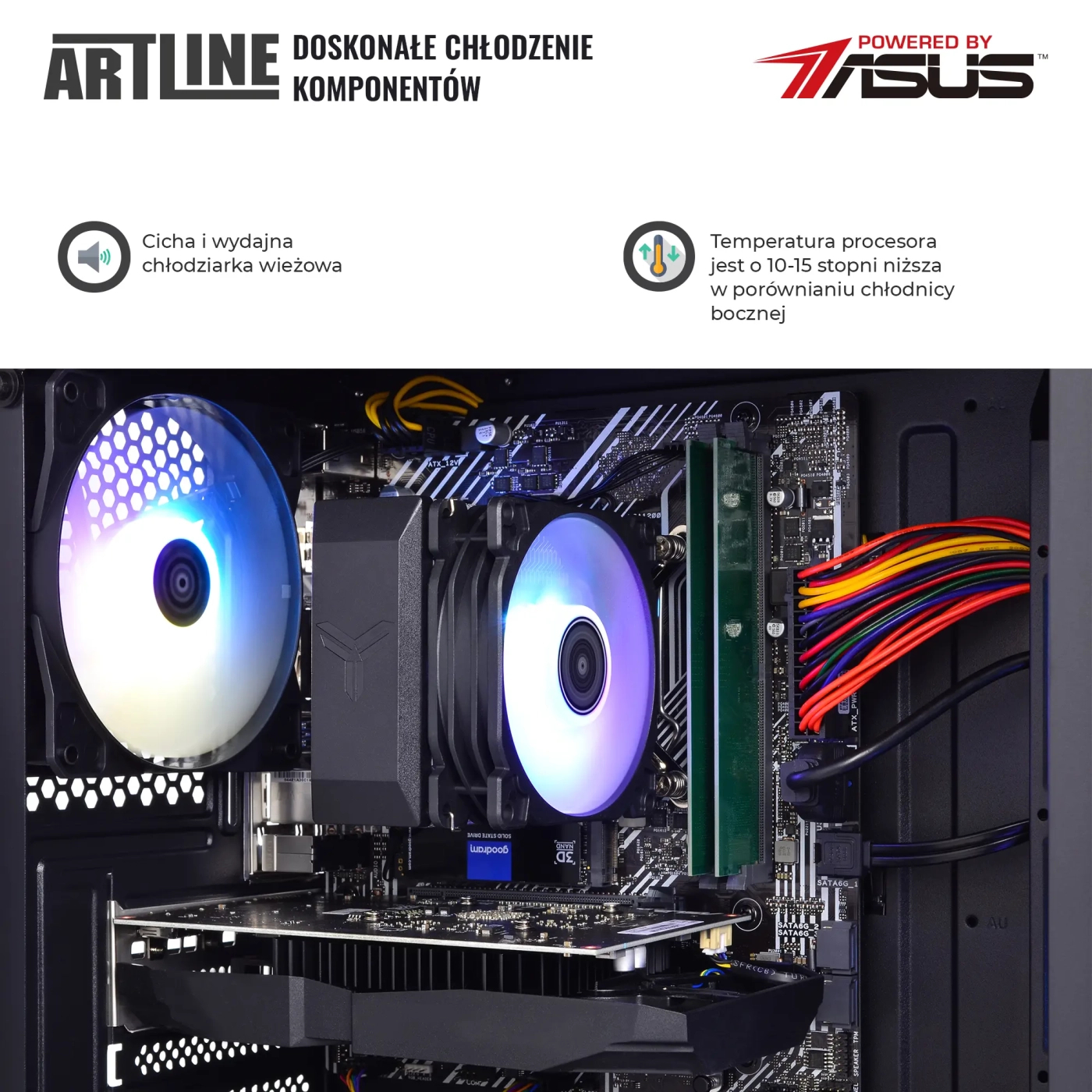 Komputer gamingowy ARTLINE Gaming X34 i5 10400F RX 560 4GB B31641Win cena - zdjęcie 4